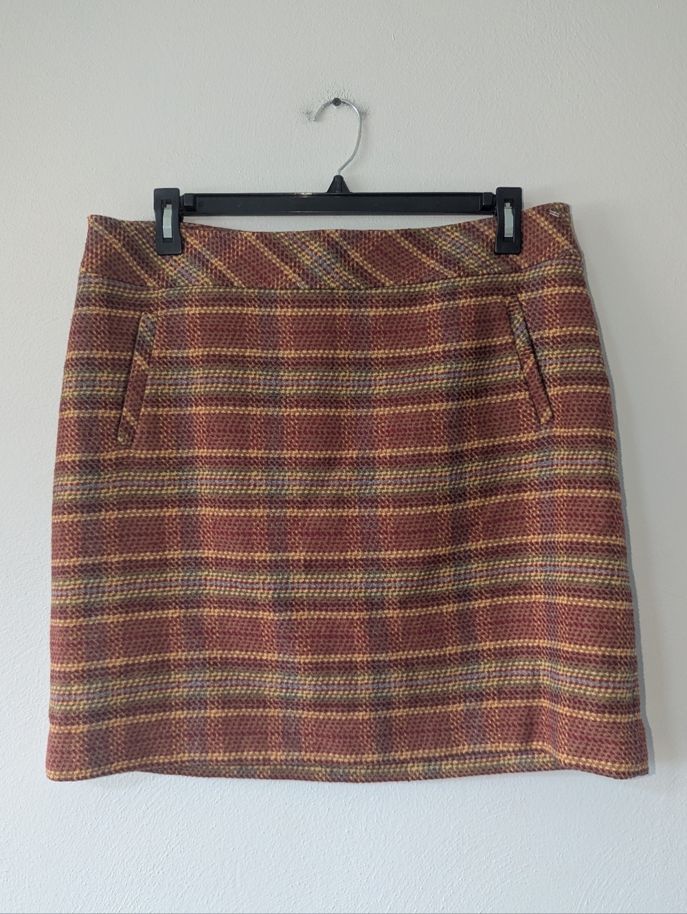 14P Talbots Petites Mod Straight Wool Blend Skirt